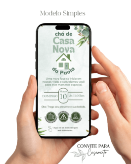 Convite Chá de Casa Nova Interativo 01