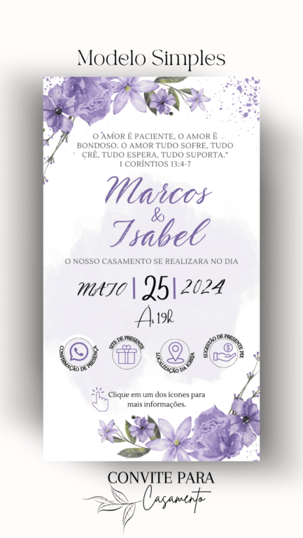 Convite de Casamento Interativo Virtual 83 - Image 2