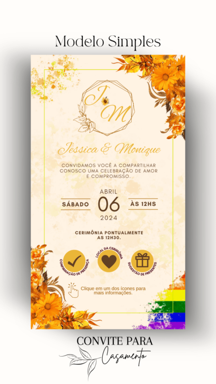 Convite de Casamento Interativo Terracota - Image 2