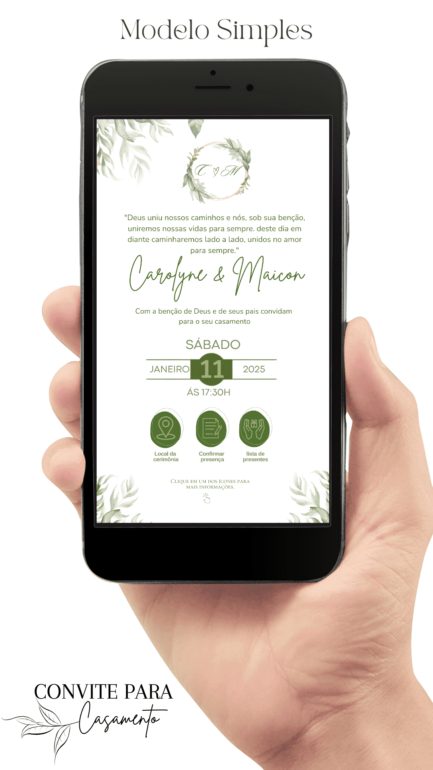 Convite de Casamento Interativo Virtual 72 - Image 2