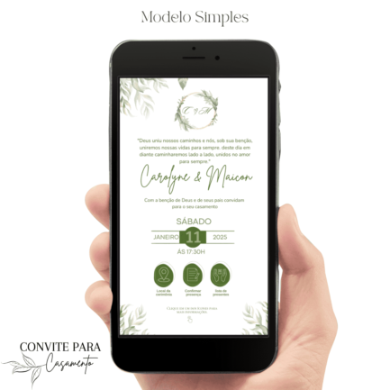 Convite de Casamento Interativo Virtual 72
