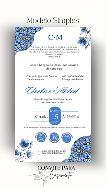 Convite de Casamento Interativo Virtual 100 - Image 2
