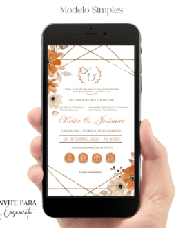 Convite de Casamento Interativo Salmão