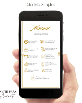 Convite de Casamento Interativo Manual do Convidado