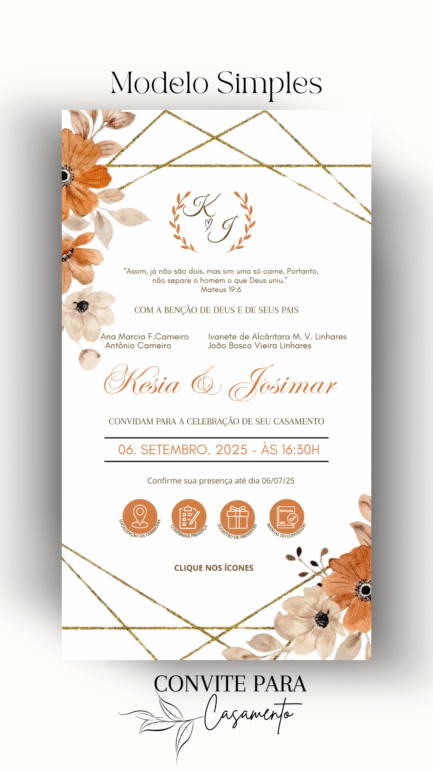 Convite de Casamento Interativo Salmão - Image 2